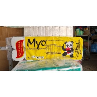 Giấy vệ sinh MYO 10 cuộn x 3 lớp tặng 1gói rút MyO