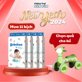  Tã Bỉm Bebeboo Nhật Bản size NB80/S70/M60/XL46/XXL42 chống tràn, siêu mỏng mềm mại cho bé