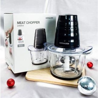 Máy xay thịt cối thủy tinh lock&lock meat chopper ejm156blk 1 lít - hàng chính hãng