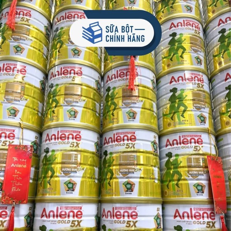 Sữa Bột Anlene Gold 5x Hương Vani lon 800g