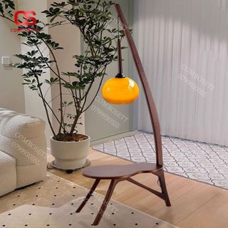 Đèn sàn phòng khách trái bưởi có bàn cafe thiết kế Retro cao cấp cho không gian phòng khách, phòng làm việc, phòng ngủ