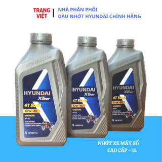 Dầu nhớt xe máy số cao cấp HYUNDAI XTEER 4T 10W40 _1L