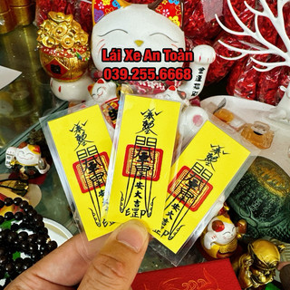 Linh phù vàng lái xe an toàn - đã gia trì