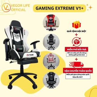 Ghế Gaming kiểu dáng công thái học bản nâng cấp  có gác chân, ngả 145 độ Thương hiệu Vegor Life - EXTREME V1+