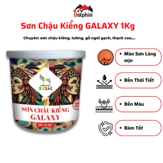 Sơn chậu kiểng galaxy ziczac hệ nước sơn chậu cảnh, sơn tường, sơn hệ nước.