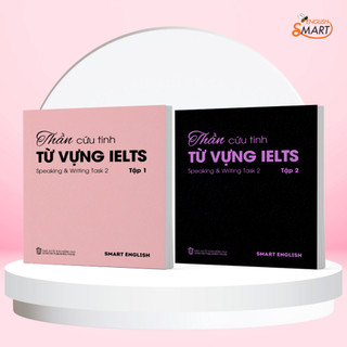 Sách thần cứu tinh từ vựng ielts speaking & writting task 2, ielts kỹ năng nói và viết, dành cho band a1-b2 - tập 1 và 2