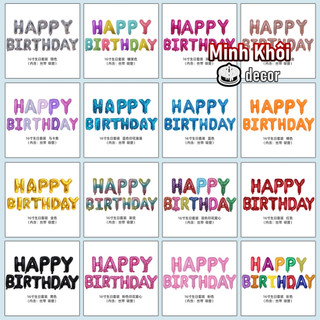 (HCM ship liền) Bóng Chữ HPBD - phao chữ Happy Birthday Trang Trí Sinh Nhật MiA Party Nhiều Màu