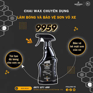 Senfineco 9959 Sáp Wax bảo vệ và dưỡng bóng bề mặt sơn xe ô tô chai 328ml