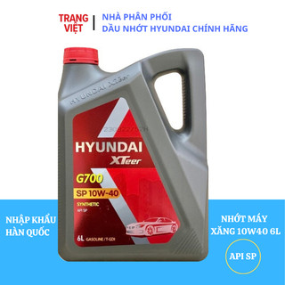Nhớt ô tô máy xăng HYUNDAI XTEER GASOLINE G700 10W40 _6L
