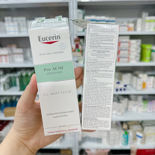 Eucerin Kem Dưỡng Giảm Mụn, Kiểm Soát Nhờn Pro Acne A.I. Matt Fluid 50ml