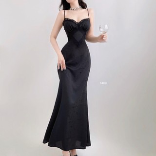 TADstore - Sol Silk Dress đầm lụa phối ren sang trọng