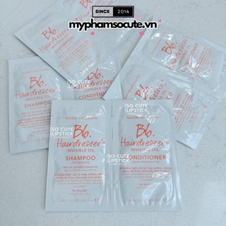 Sample Dầu Gội & Xả Bumble and bumble Mini Hairdresser’s Invisible Oil Shampoo and Conditioner 7mlx2