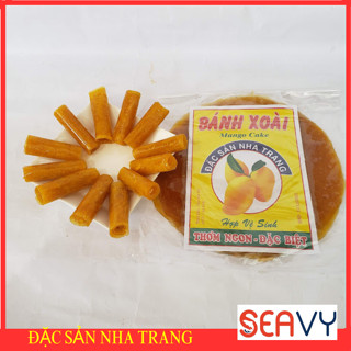  1kg Bánh xoài Nha Trang nguyên chất vị chua ngọt tự nhiên không đường gồm 5 gói bánh mềm dễ bóc 