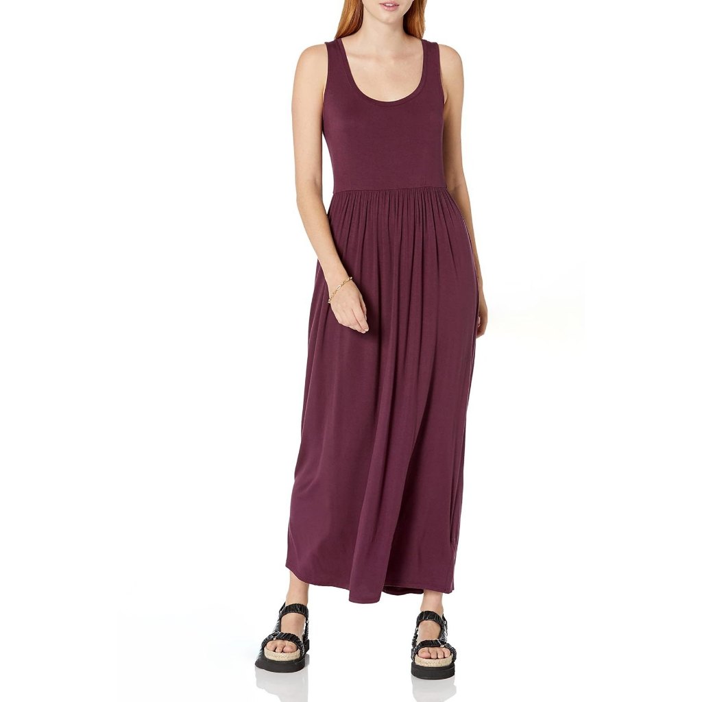 Đầm AM4ZON dáng maxi, eo bo thun D2952
