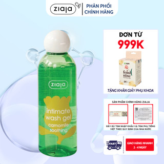 Dung dịch vệ sinh phụ nữ Intimate Cúc La Mã ZIAJA dịu nhẹ giúp làm sạch và khử mùi hôi 200ml