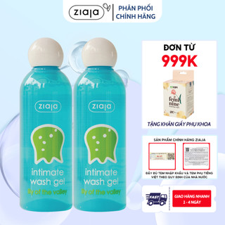 Combo 2 lọ dung dịch vệ sinh phụ nữ Intimate Hoa Lan Chuông ZIAJA mùi thơm dịu nhẹ giúp làm sạch, khử mùi hôi 200ml