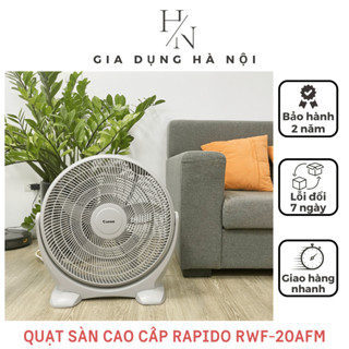 Quạt Điện Sàn Rapido RWF-20AFM Cao Cấp - Công Suất 60W - Góc Quay 180 Độ - Quạt Mạnh Tiếng Ồn Nhỏ - Bảo Hành 2 Năm