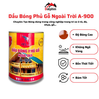 Dầu Bóng Phủ Gỗ Ngoài Trời A-900 [ Dung Tích 400Gr-800Gr ] Sơn Phủ Gỗ Bóng Cánh Gián Độ Bền 7-8 Năm