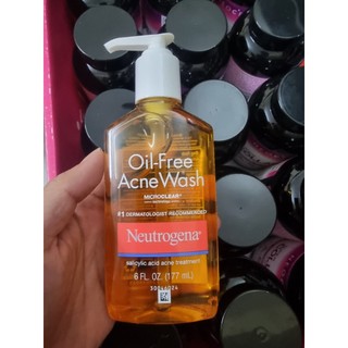 date 11/24 - Sữa Rửa Mặt cho da mụn và da dầu Neutrogena Oil Free Acne Wash chai 177 ml  từ Mỹ