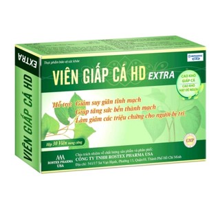 Viên Giấp Cá HD Extra hỗ trợ làm giảm cho người bị bệnh trĩ, tăng sức bền thành mạch