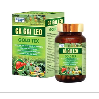 Cà Gai Leo gold tex Giải Độc Rượu - Bảo Vệ Gan, bổ gan mát gan, giải độc, tăng cường chức năng gan Lọ (50 viên)