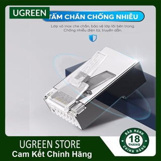 Hạt mạng cáp mạng cat6/ cat5e cao cấp ugreen nw111 - hàng chính hãng
