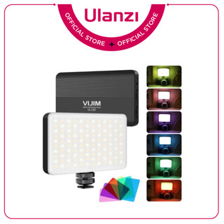 Ulanzi vijim vl120 bi-color - đèn led tặng kèm 6 tấm lọc màu
