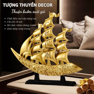 Tượng Thuận Buồm Xuôi Gió Grand Haven Từ Nhựa Composite Cao Cấp Chi Tiết Rõ Nét Đế Chống Trượt Chi Tiết Chạm Khắc Rõ Nét