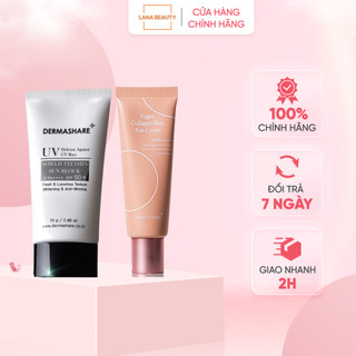 Kem chống nắng cho da nhạy cảm Dermashare 70g-SPF 50 và Vegan Collagen Skin