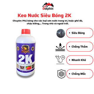 Keo nước siêu bóng 2k 1lít, sơn xe máy, sơn bóng ô tô, sơn bóng đá; sơn bóng gỗ.
