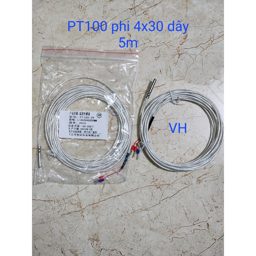 Can nhiệt, cảm biến nhiệt PT100 phi 4x30mm