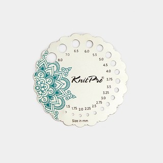 Thước đo kích thước kim Sterling màu bạc - Mindful nhập khẩu từ KnitPro