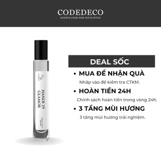 Tinh dầu nước hoa codedeco hanoi 29 glamor dạng lăn 10ml
