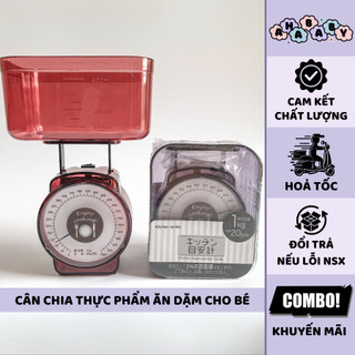 Cân chia thực phẩm cho bé ăn dặm mini nội địa Nhật Bản