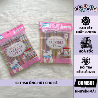 Set 150 ống hút cho bé nội địa Nhật Bản