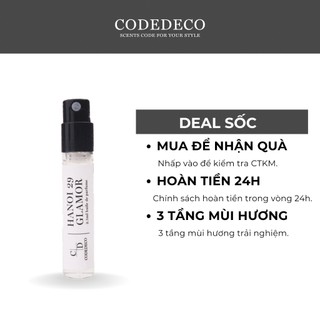Tinh dầu nước hoa CODEDECO Hanoi 29 Glamor 2.5ml nhỏ gọn