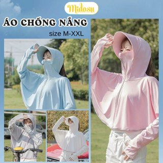 Áo Khoác Chống Nắng Tia Cực Tím UPF50 Midosu Dài Tay Dáng Rộng Thoải Mái