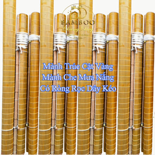 Mành trúc cật vàng 1,6m x 2m, 1,5m x 2m mành che nắng ban công rèm trúc treo cửa ngoài trời mái hiên