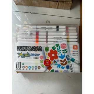 [KM] BỘ 80 Bút màu CAOCẤP Acrylic marker vẽ được trên nhựa, đá, thủy tinh, kim loại,đa năng, có hỏa tốc