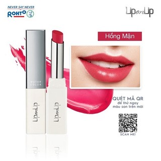  Son thỏi dưỡng môi trang điểm, cho môi căng mọng Lip On Lip Water Color 2.2g - Hồng Mận