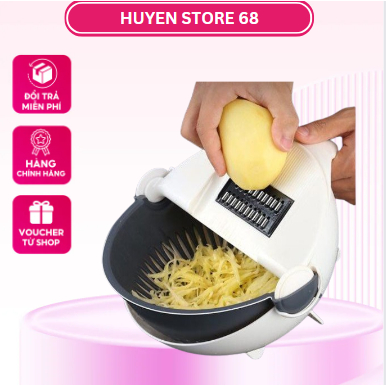 BỘ RỔ NẠO RAU CỦ QUẢ NHÀ BẾP 7 CHI TIẾT ĐA NĂNG - DỤNG CỤ BÀO GỌT THÁI SỢI NẠO RAU CỦ QUẢ KÈM RỔ/ có