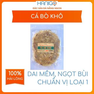 Cá bò khô nguyên chất, miếng lớn, loại ngon - túi 200g - hanigo đặc sản đà nẵng ngon