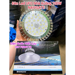 Đèn led nhà xưởng, đèn led ufo 100w navigate - bảo hành chính hãng