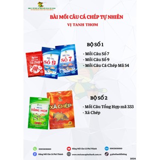 Bộ mồi câu cá chép tự nhiên