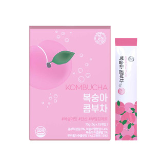 Trà Kombucha Detox Healslab Vị Đào Thơm Mát Giải Nhiệt Nhập Khẩu Hàn Quốc