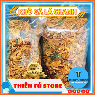 Khô gà lá chanh Thiên Tú Store Foods siêu ngon với thịt gà nóng 100%