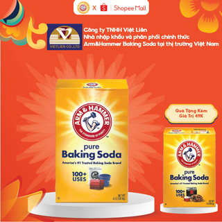 Combo Muối Nổi đa năng Arm&Hammer Baking Soda 1.81kg Tặng Bột Tinh Khiết 453g