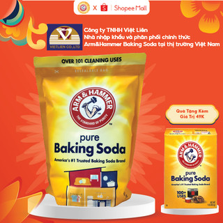 Combo 2: bột đa năng arm&hammer baking soda 500g tặng bột tinh khiết 453g