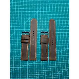 Dây đồng hồ da Bò Sáp 2 Mặt thủ công Handmade