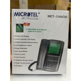 Điện thoại bàn Microtel MCT-3160CID với màn hình LCD lớn